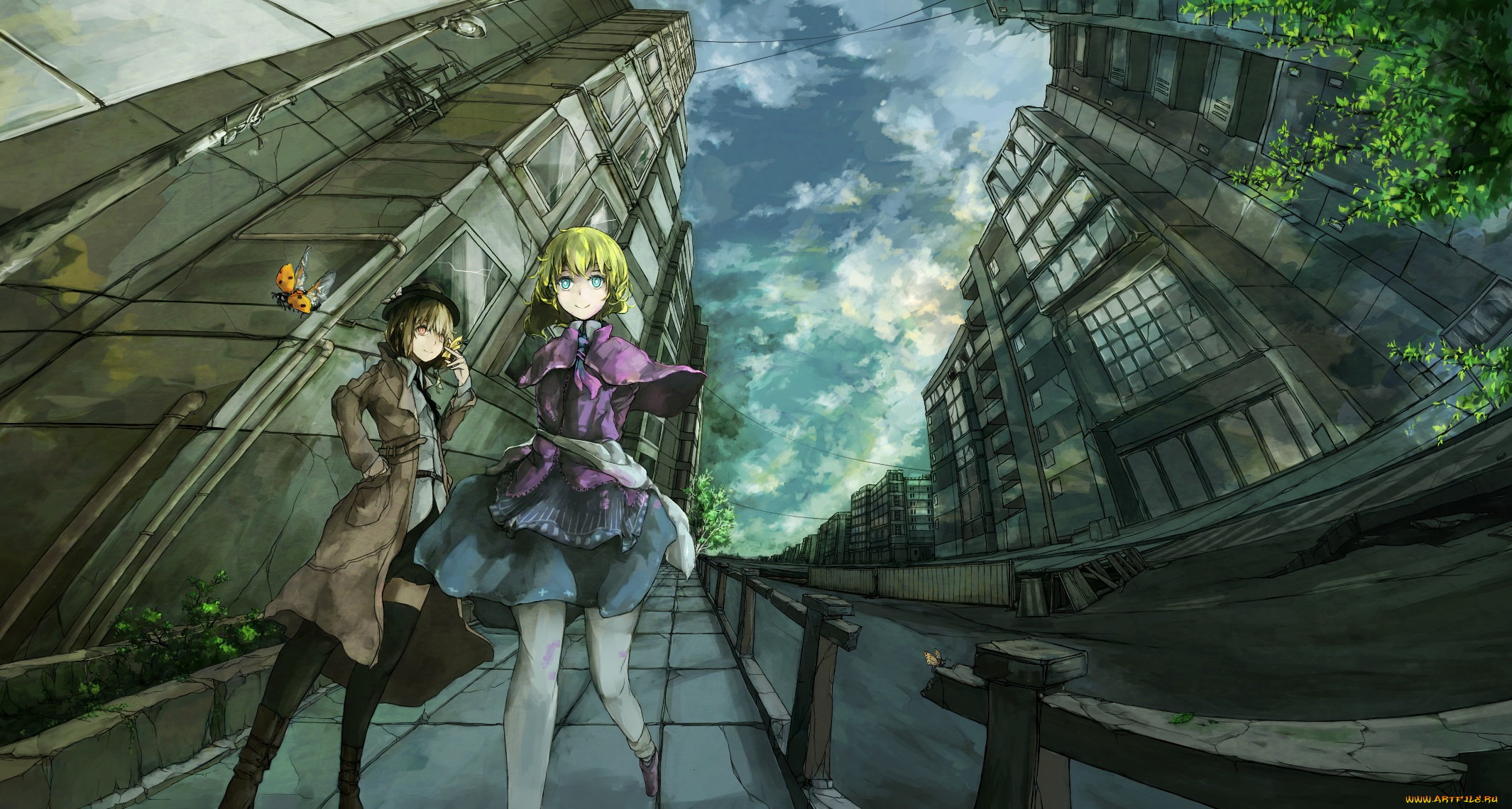 аниме, touhou, maribel, han, usami, renko