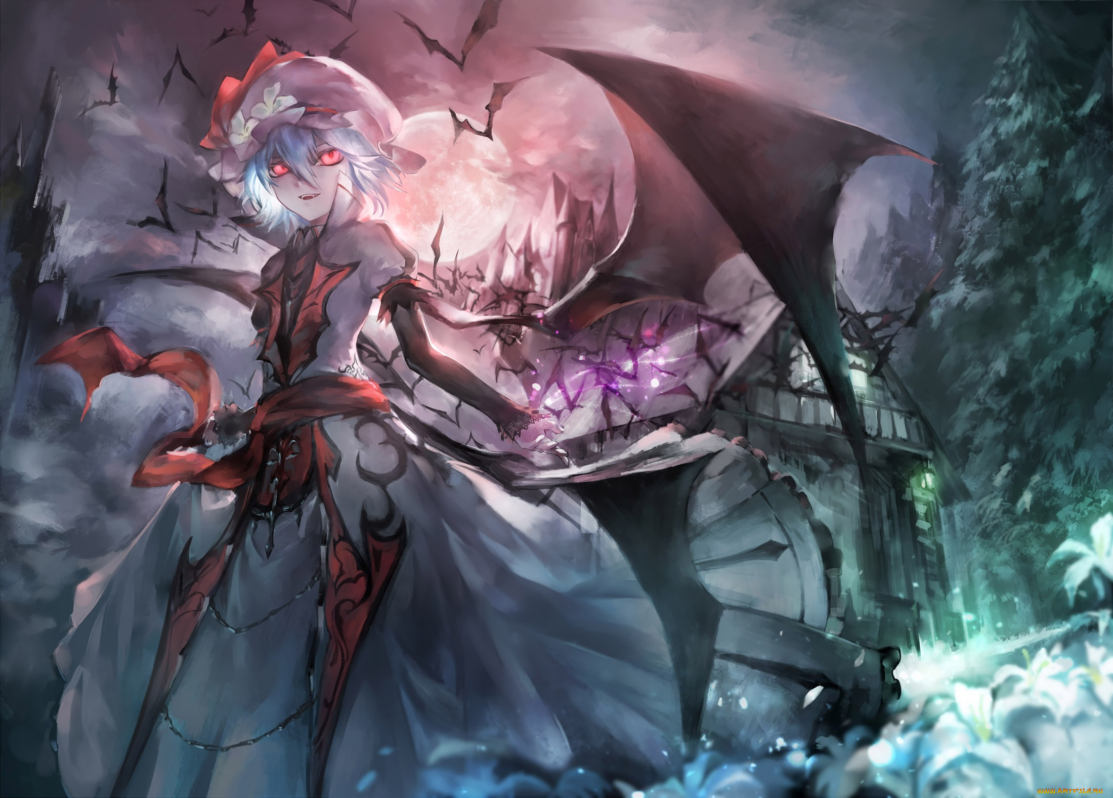 аниме, touhou, remilia, scarlet, avamone