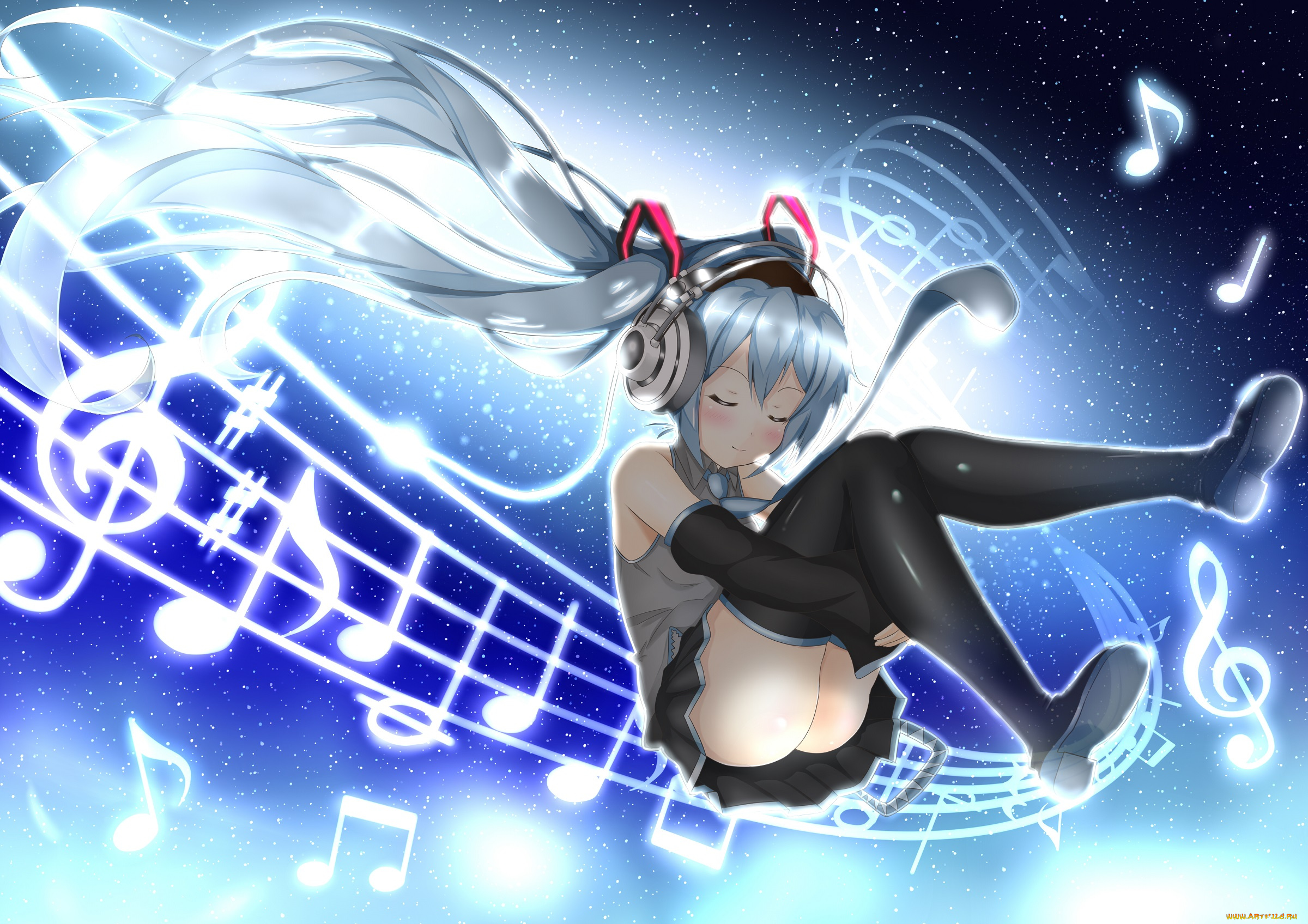 аниме, vocaloid, hatsune, miku