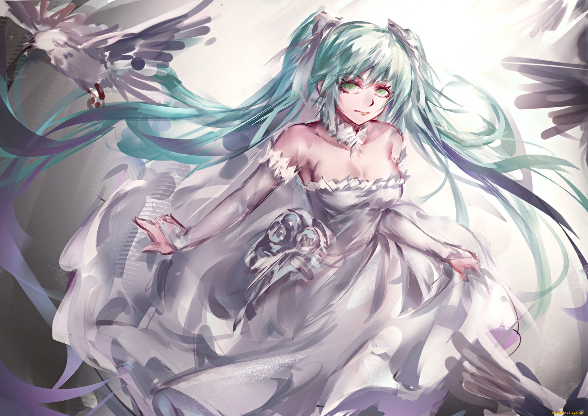 аниме, vocaloid, gavinlee, hatsune, miku