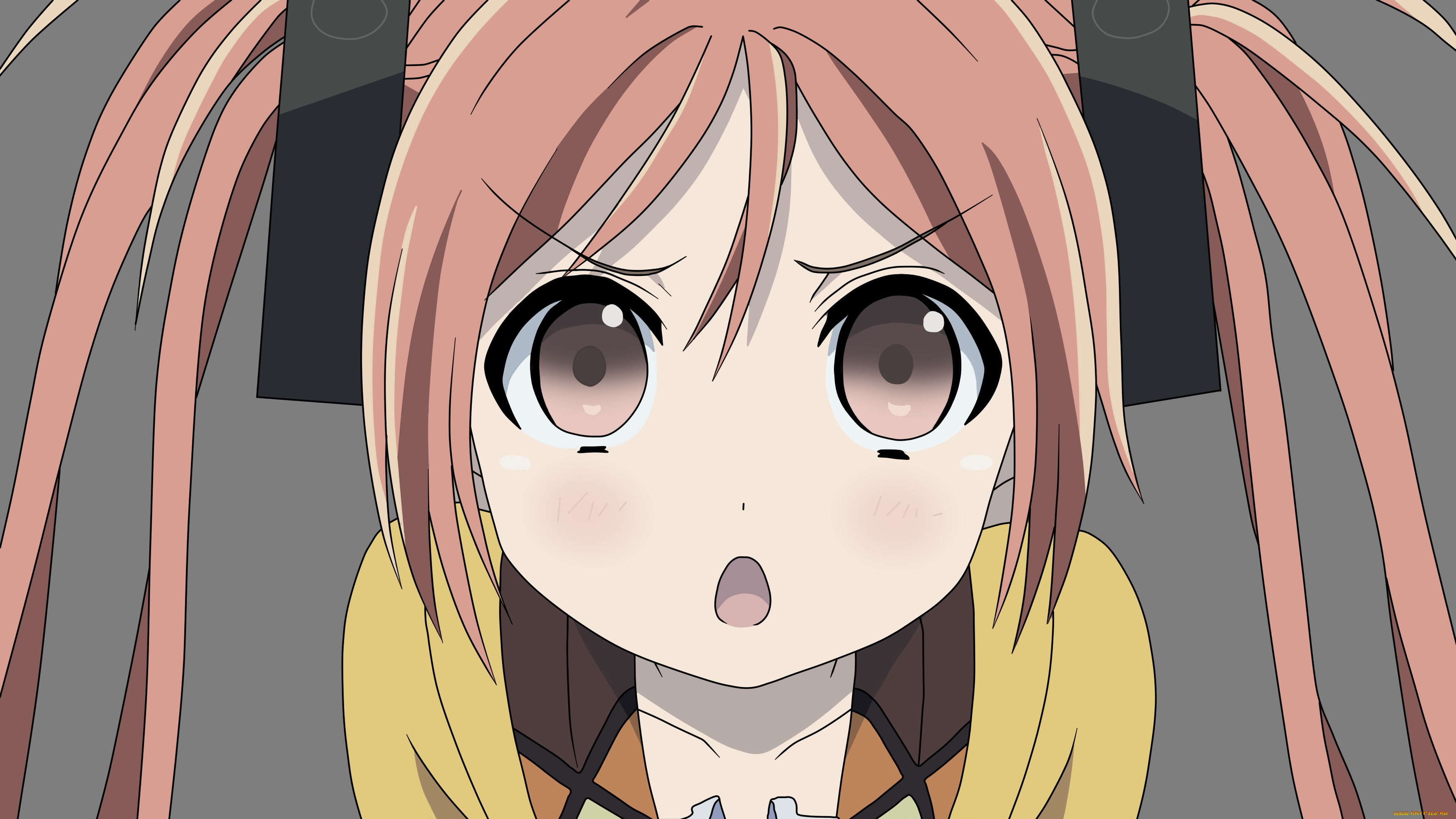 black, bullet, аниме, девушка, взгляд, фон