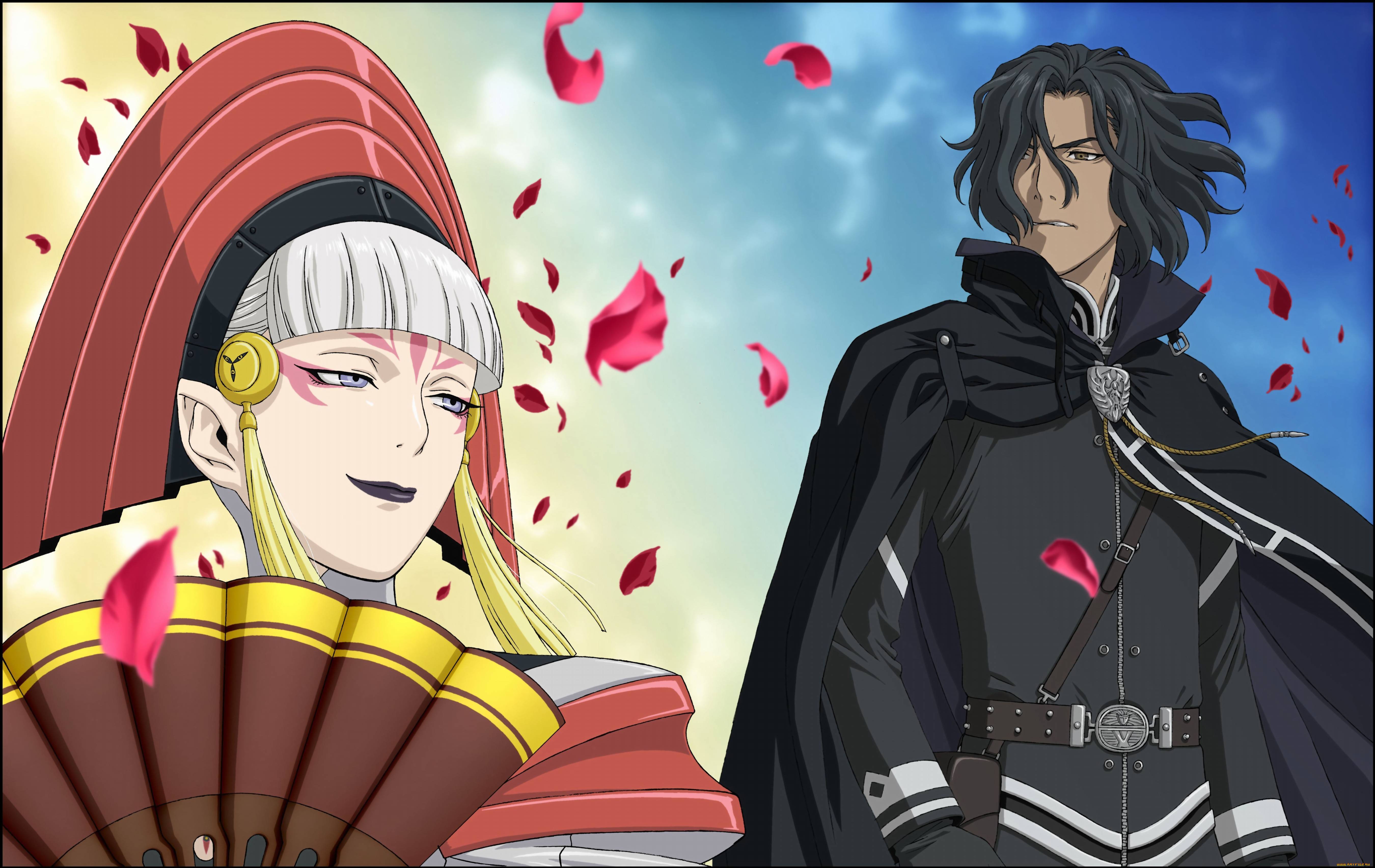 аниме, last, exile, изгнанник, мужчина, девушка