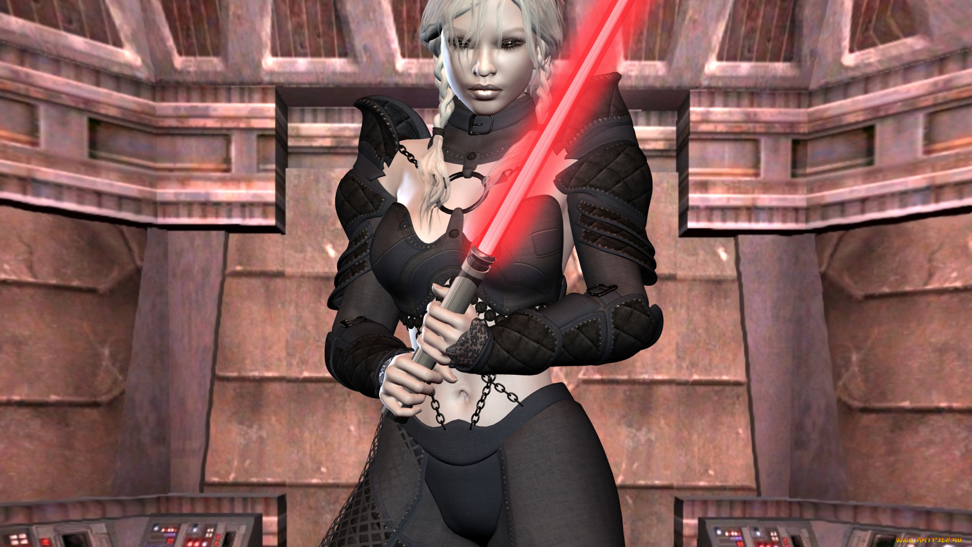 3д, графика, фантазия, , fantasy, девушка, взгляд, фон