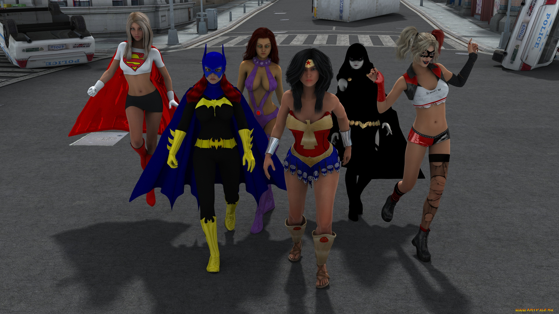 3д, графика, фантазия, , fantasy, девушки, взгляд, фон