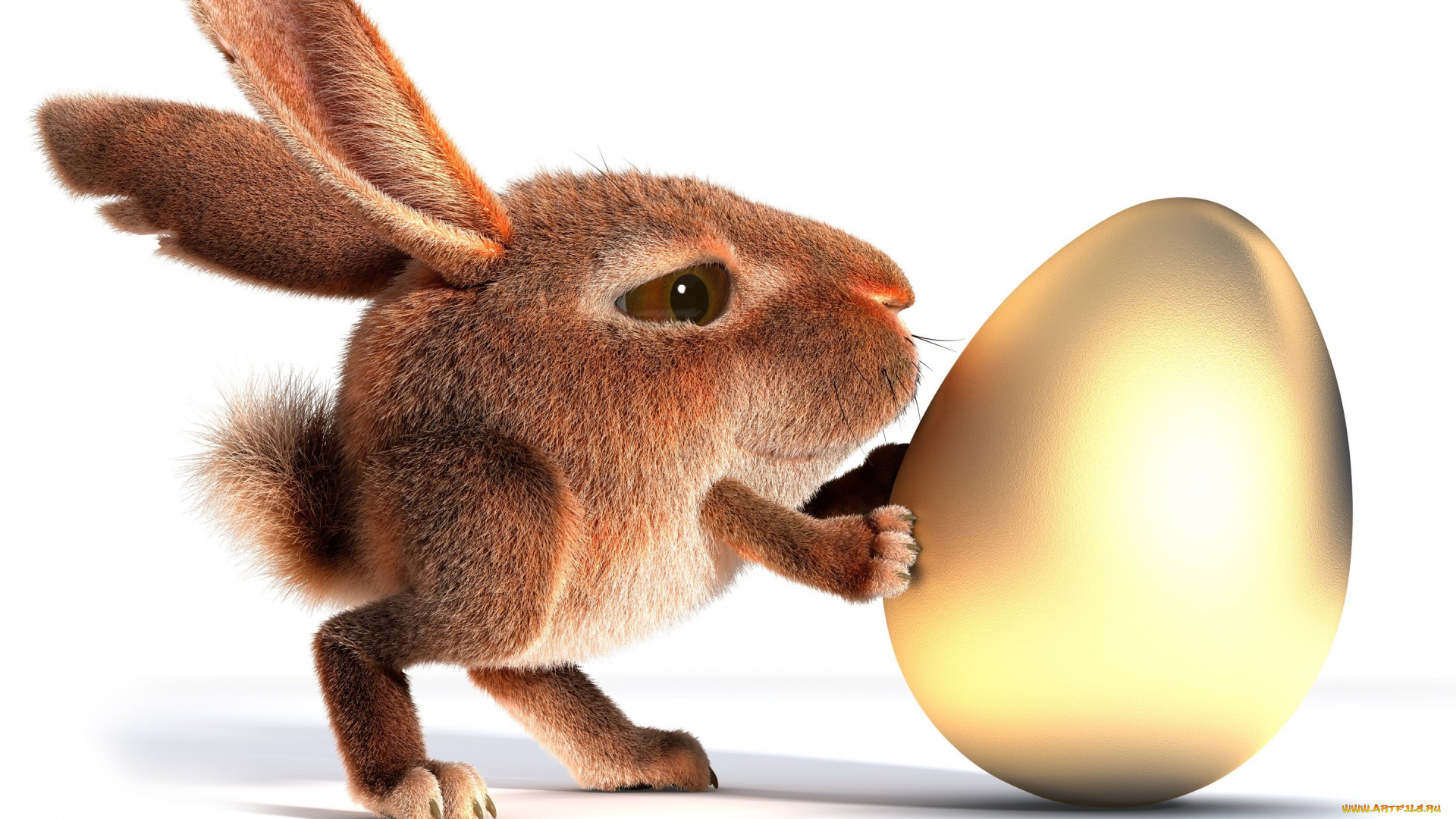 3д, графика, юмор, , humor, яйцо, кролик