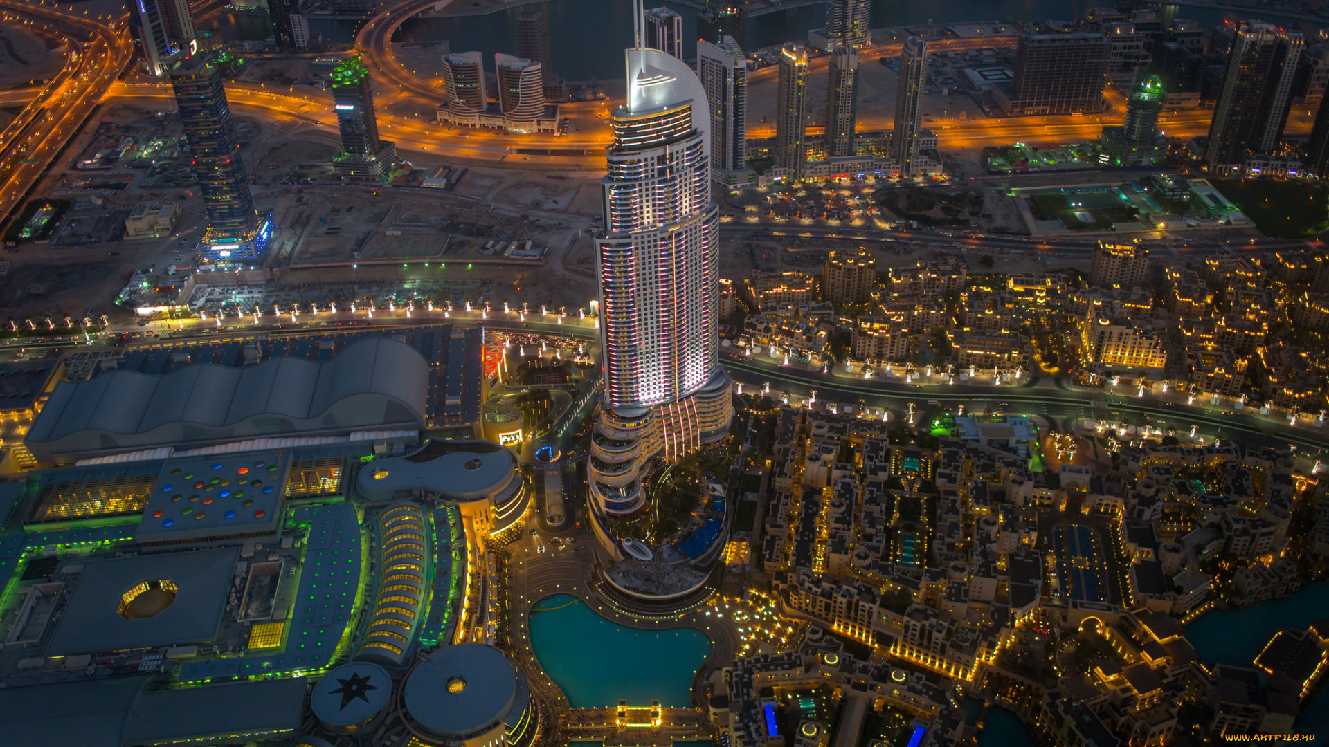 dubai, city, города, дубай, , оаэ, панорама