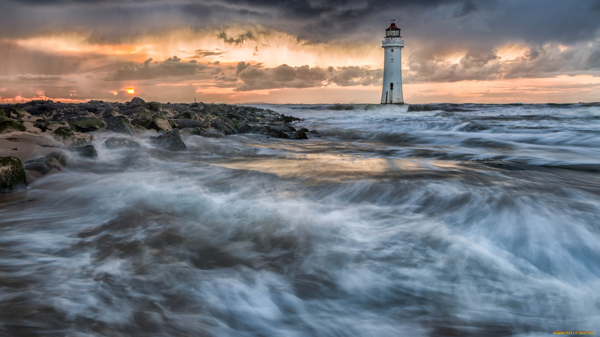 природа, маяки, побережье, маяк