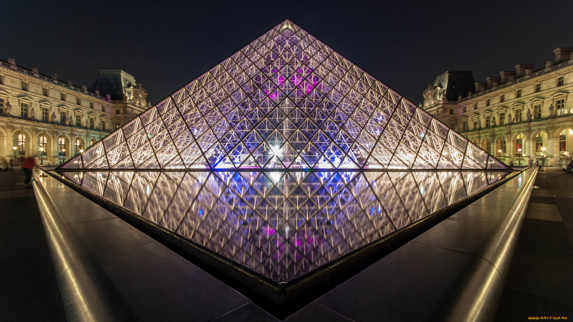 symmetry, , louvre, museum, города, париж, , франция, пирамида