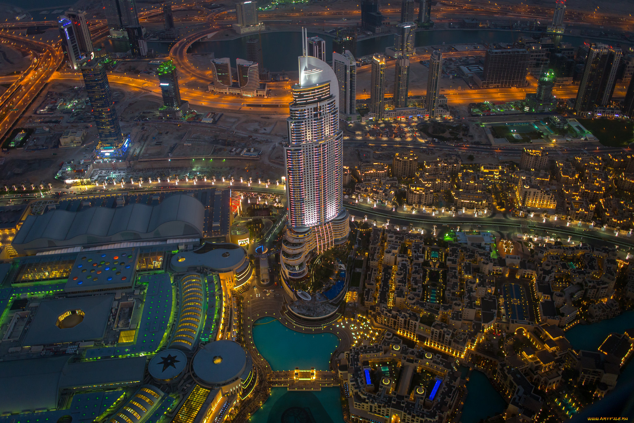 dubai, city, города, дубай, , оаэ, панорама