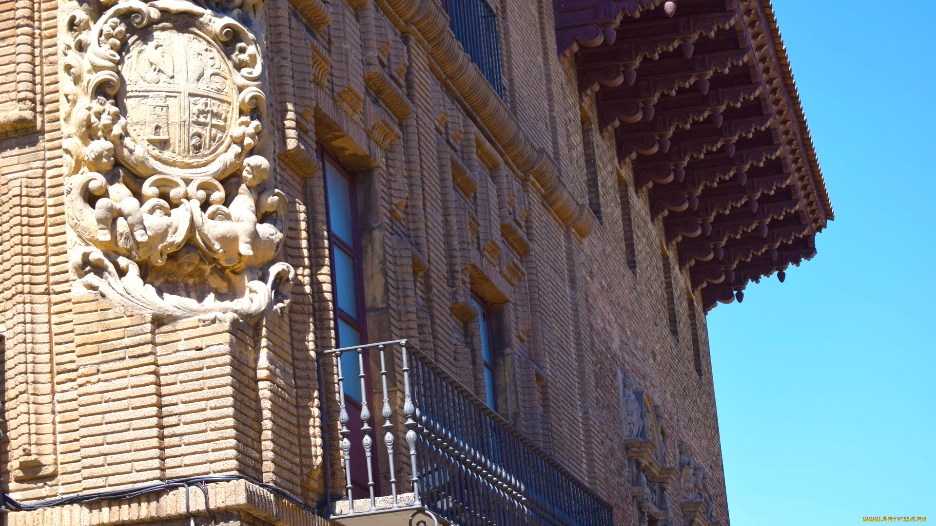 барселона, разное, элементы, архитектуры, балкон