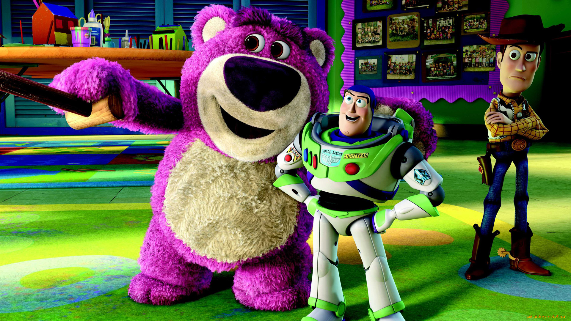 мультфильмы, toy, story, 3, игрушки, медведь, ковбой, астронавт