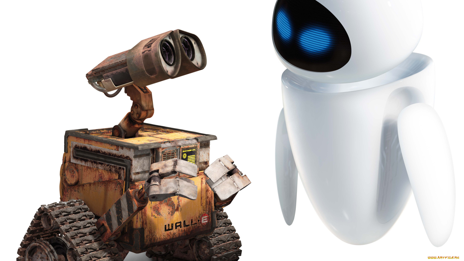 мультфильмы, wall-e, ева, арт, walle, валли, любовь