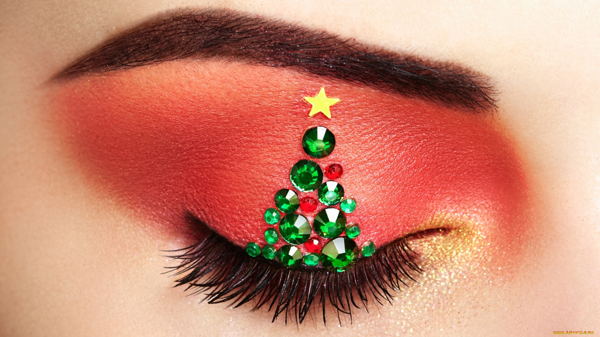 разное, глаза, makeover, christmas, tree, макро, девушка, oleg, gekman