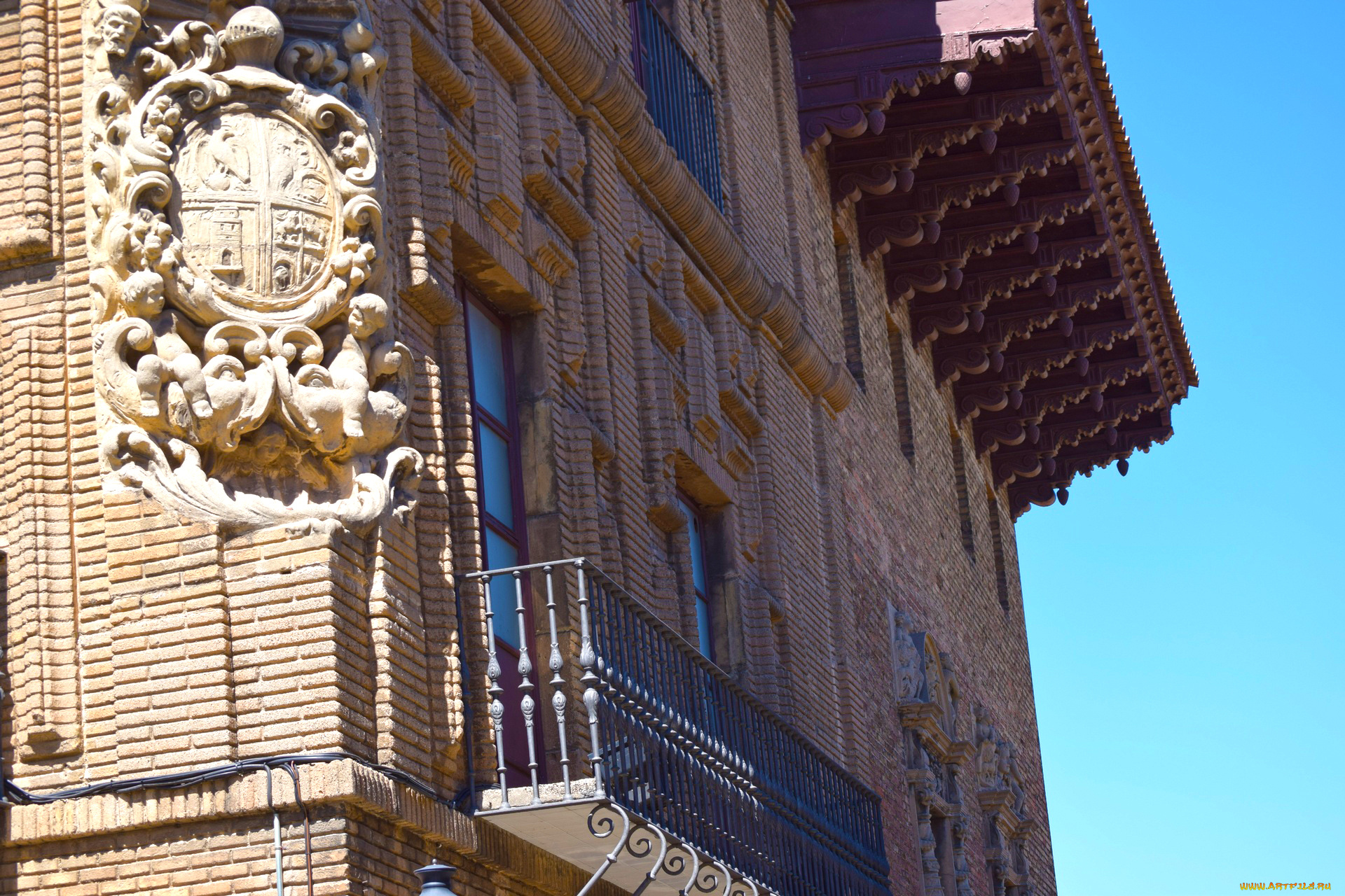 барселона, разное, элементы, архитектуры, балкон