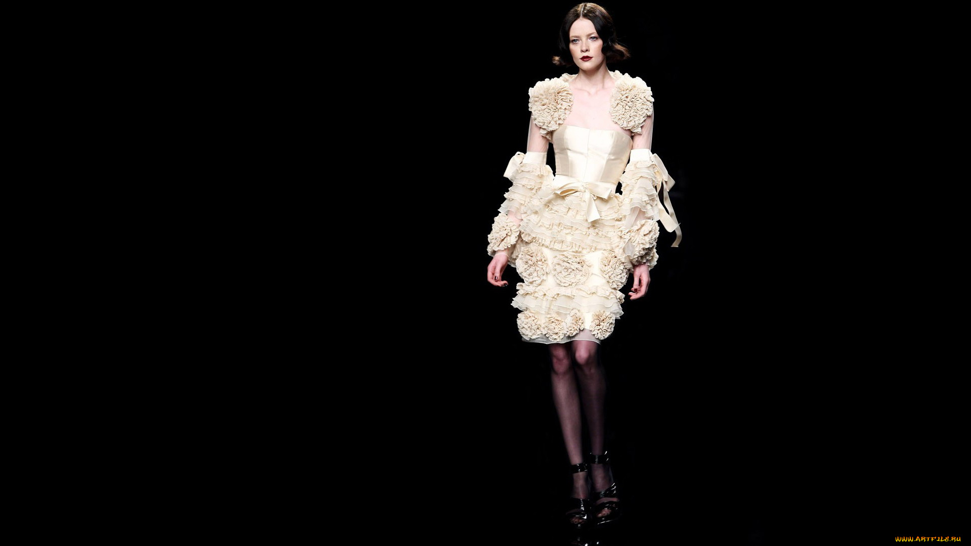 девушки, -, брюнетки, , шатенки, модель, брюнетка, платье, каблуки, подиум