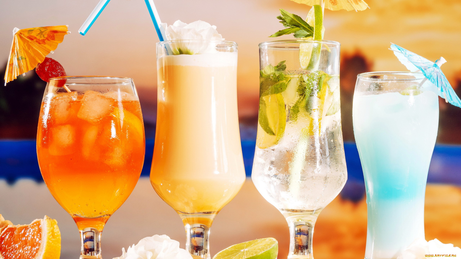 еда, напитки, , коктейль, лайм, коктейли, бокалы, грейпфрут