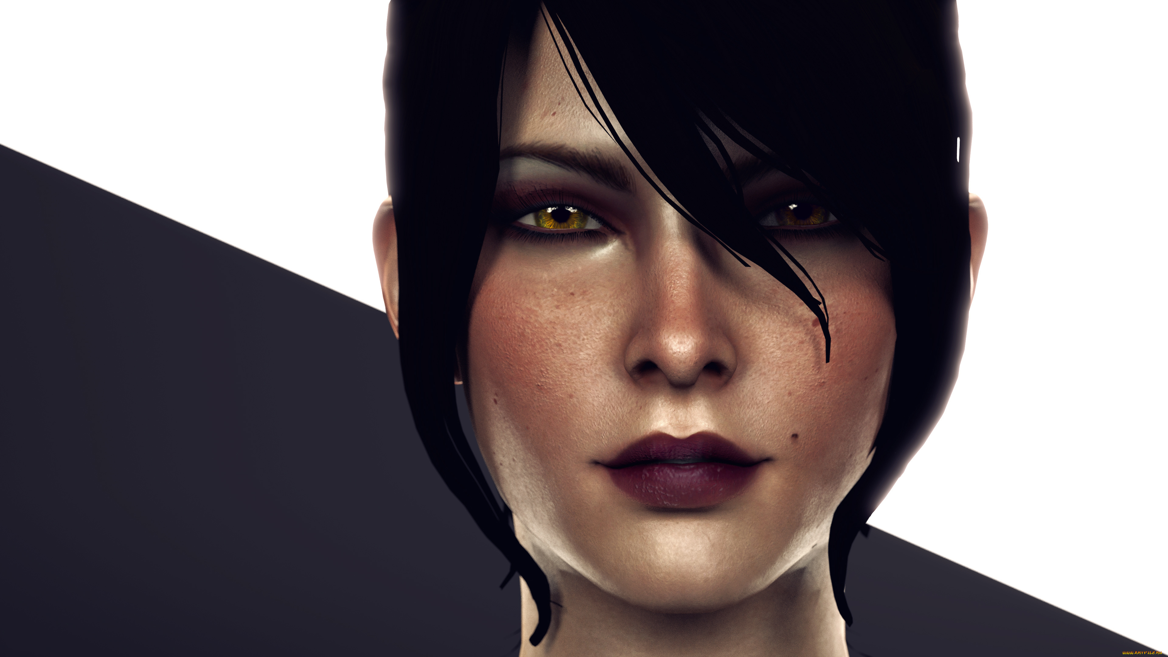 3д, графика, портрет, , portraits, девушка, фон, взгляд