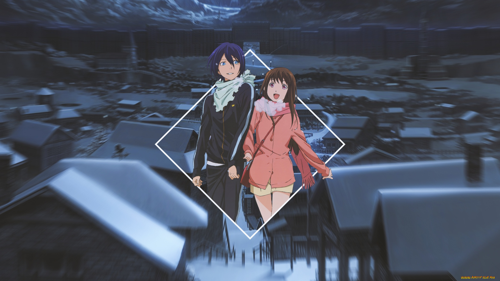 аниме, noragami, бездомный, бог