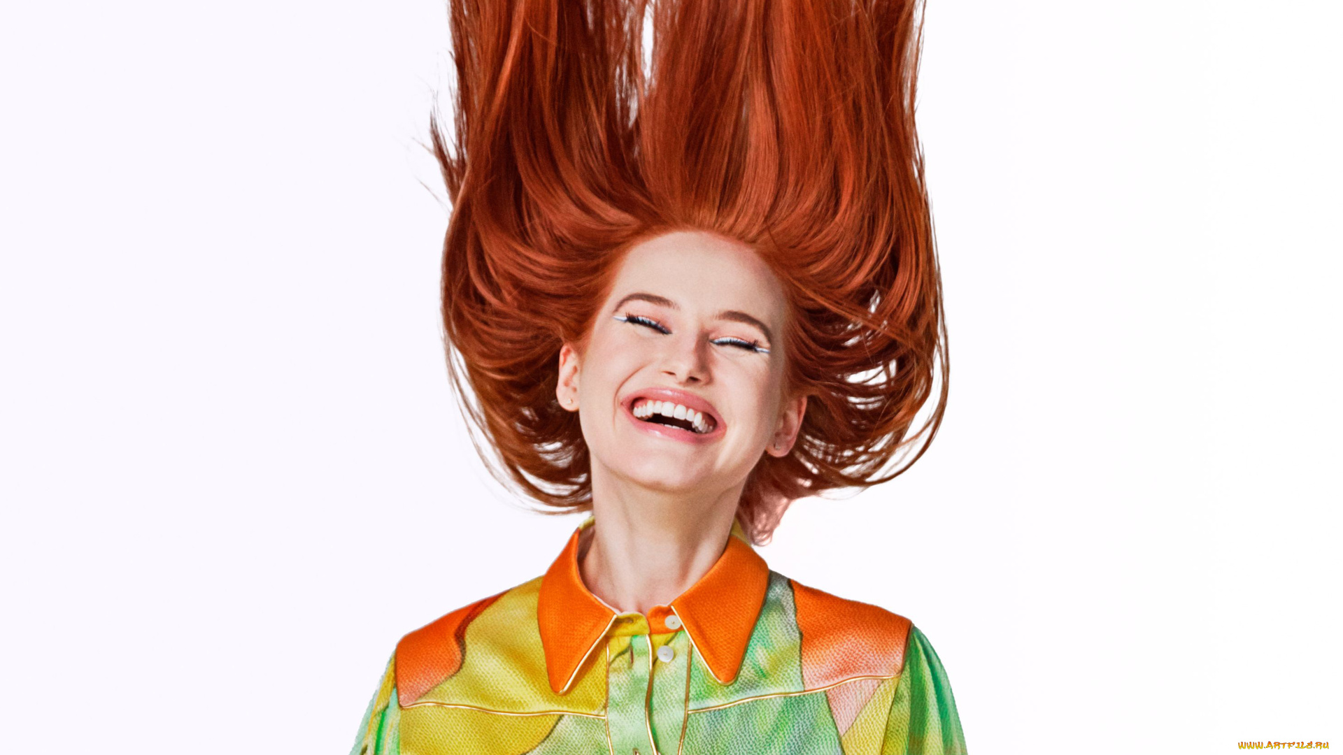 девушки, madelaine, petsch, рыжая, рубашка