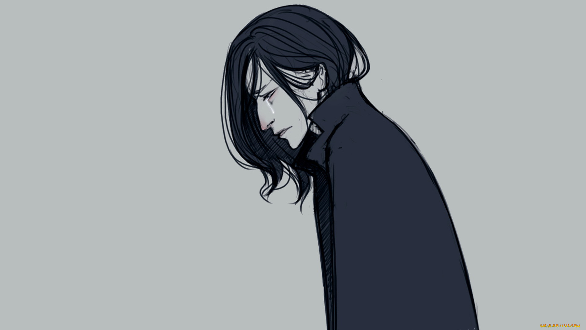 рисованное, кино, , мультфильмы, северус, снейп, слеза