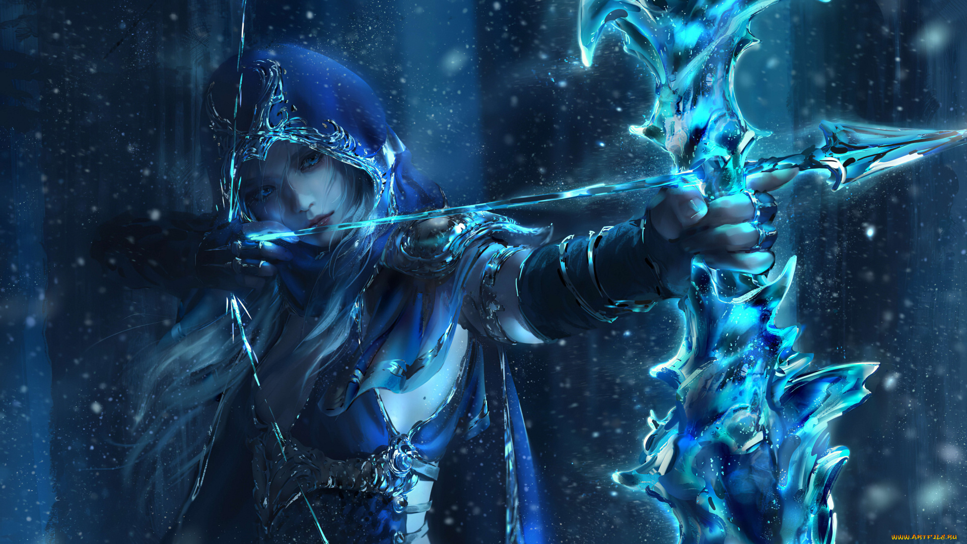 видео, игры, league, of, legends, league, of, legends, ashe