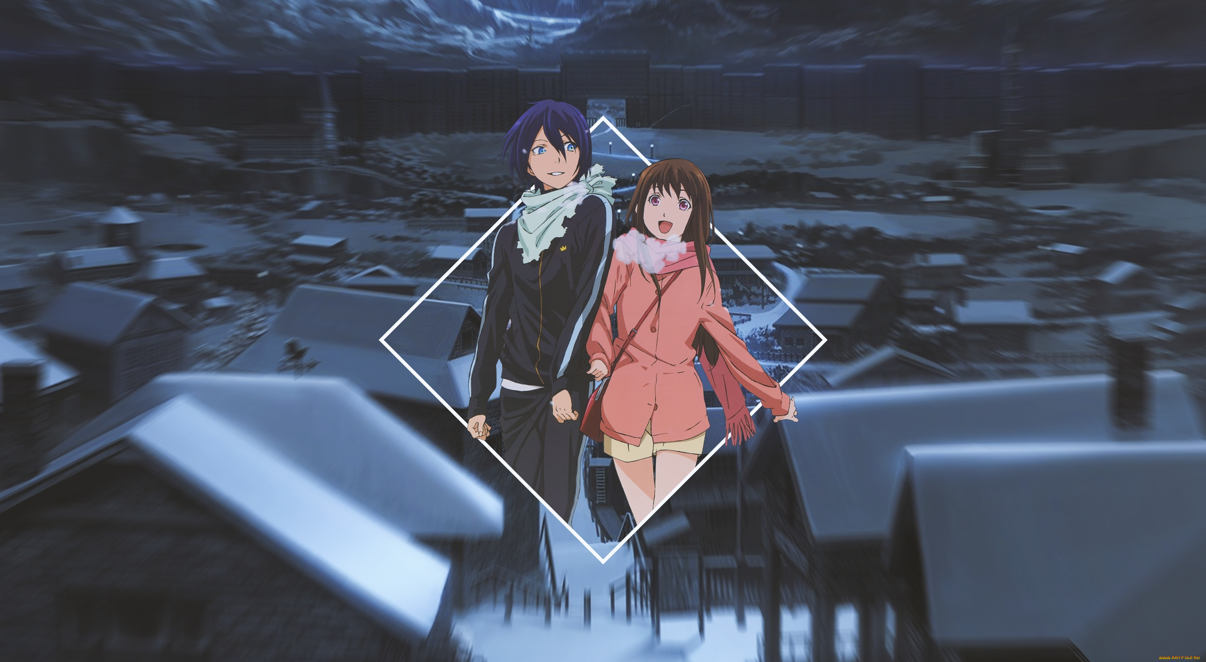 аниме, noragami, бездомный, бог