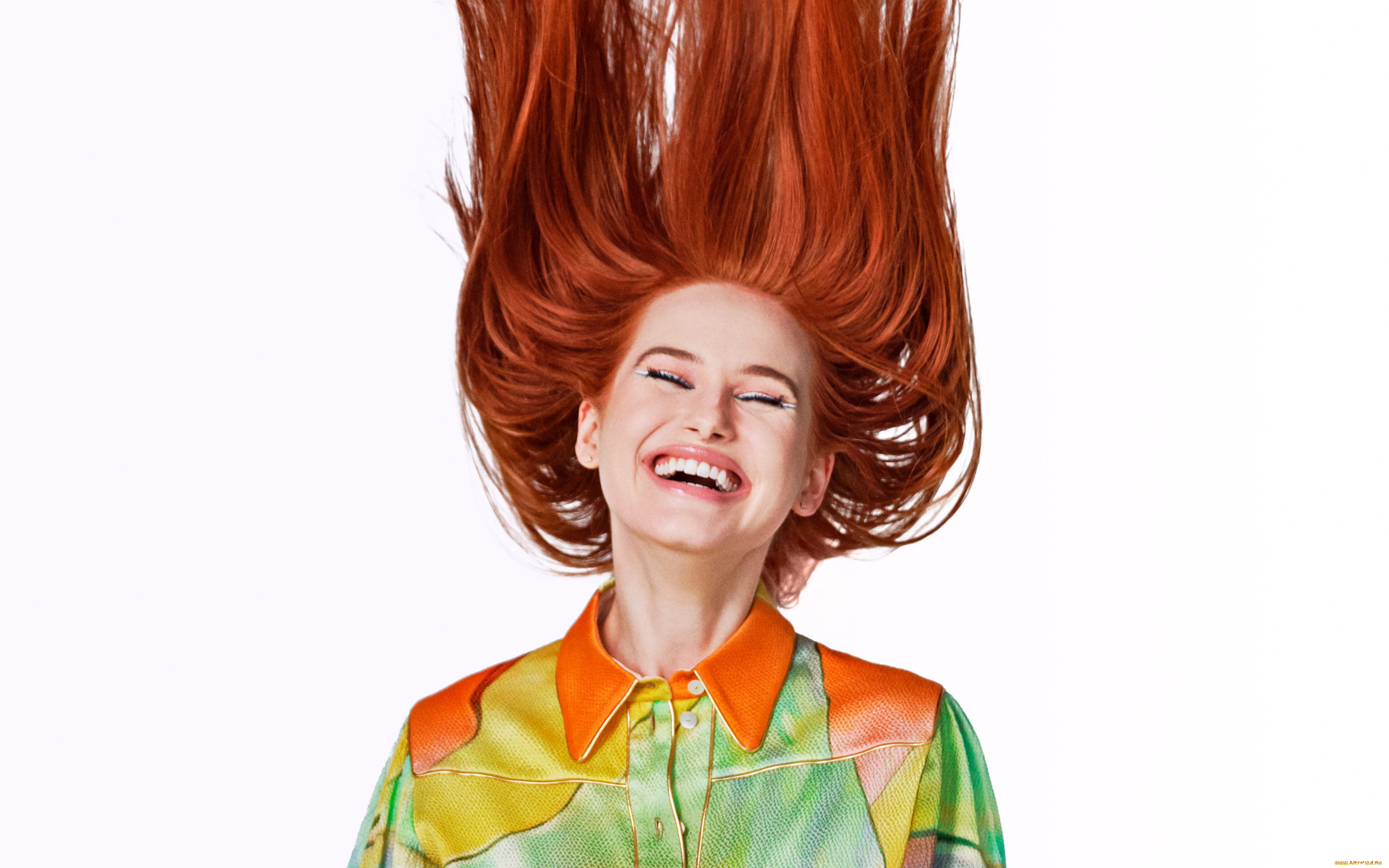 девушки, madelaine, petsch, рыжая, рубашка