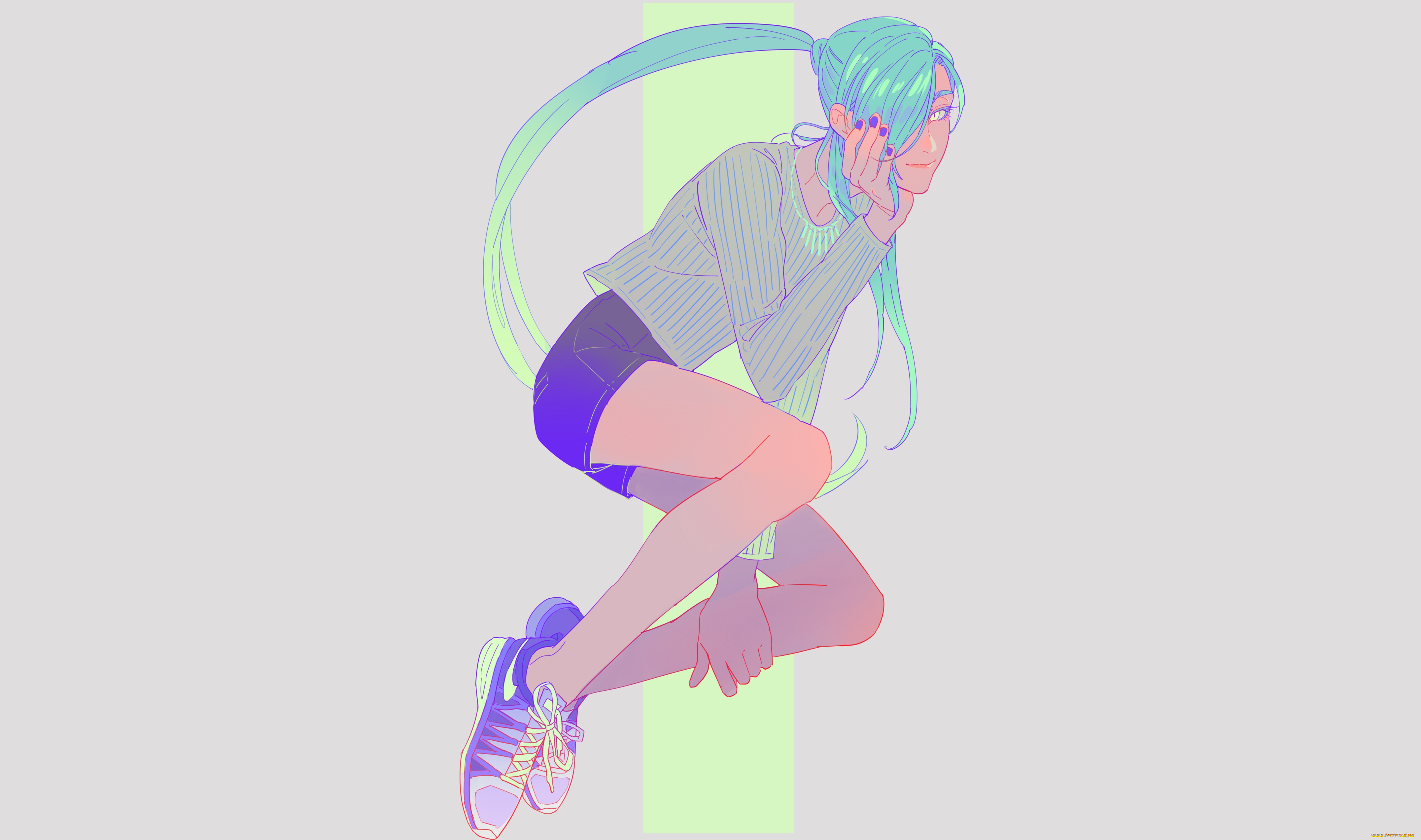 аниме, touken, ranbu, nikkari, aoe