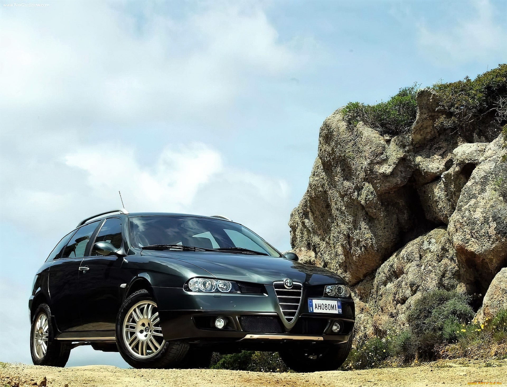 автомобили, alfa, romeo, черный, камни