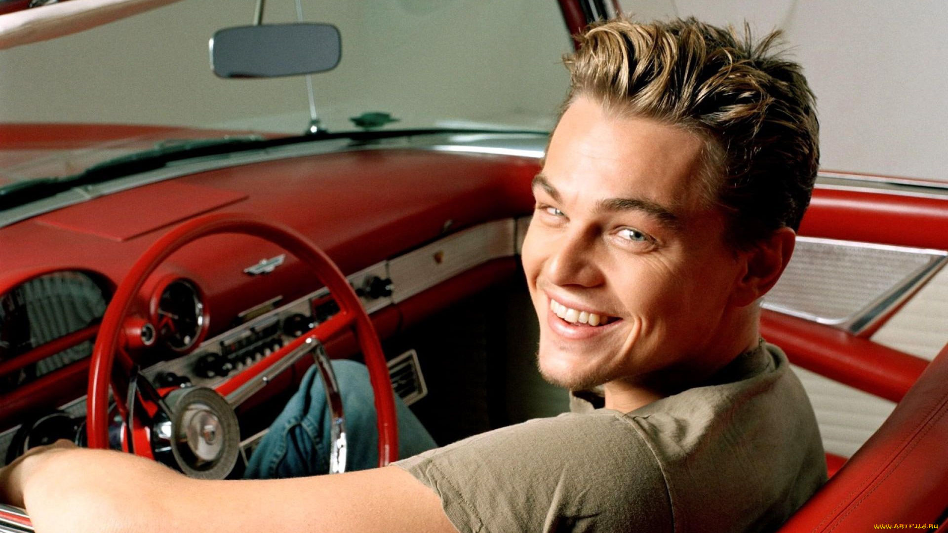 мужчины, leonardo, dicaprio, актер, машина