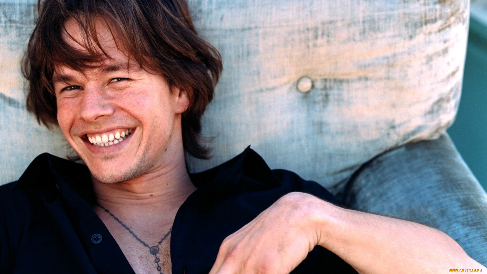 мужчины, mark, wahlberg, актер, лицо, рубашка, кресло