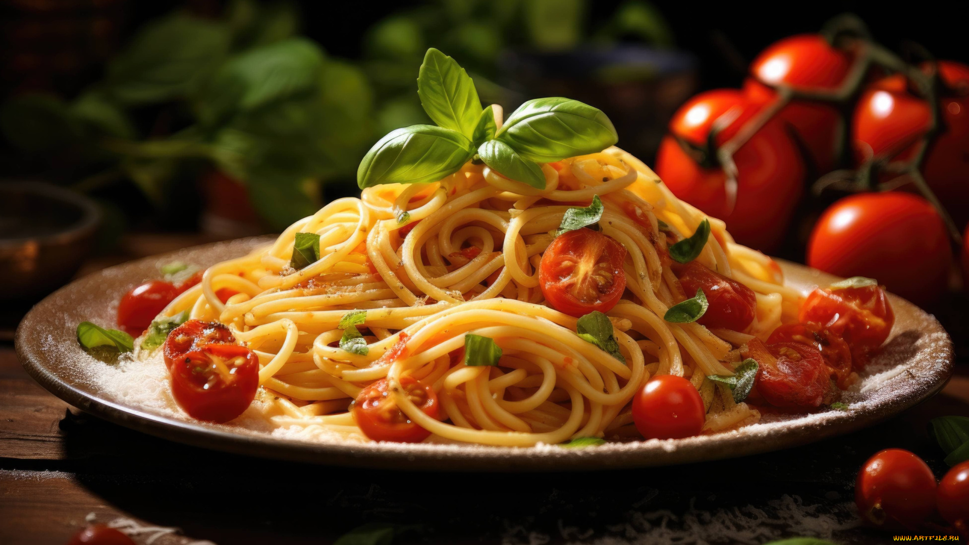 3д, графика, еда-, food, макароны, спагетти