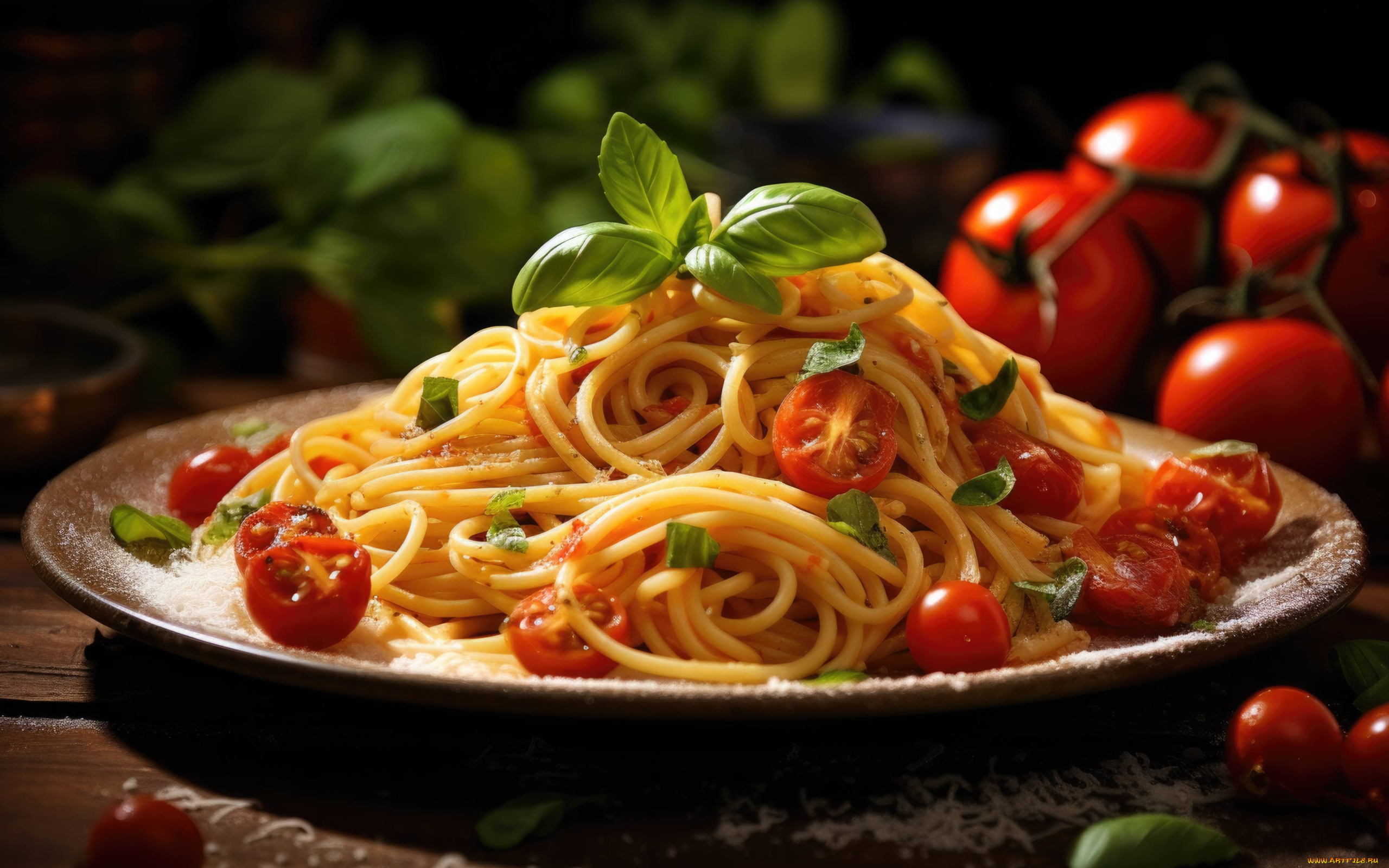 3д, графика, еда-, food, макароны, спагетти