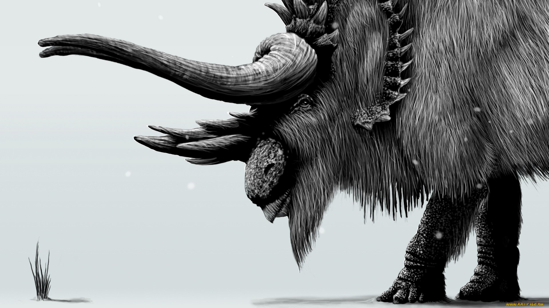 рисованные, животные, доисторические