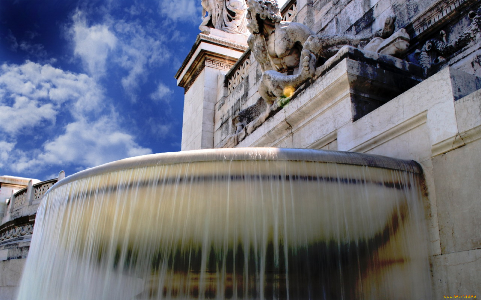 города, фонтаны