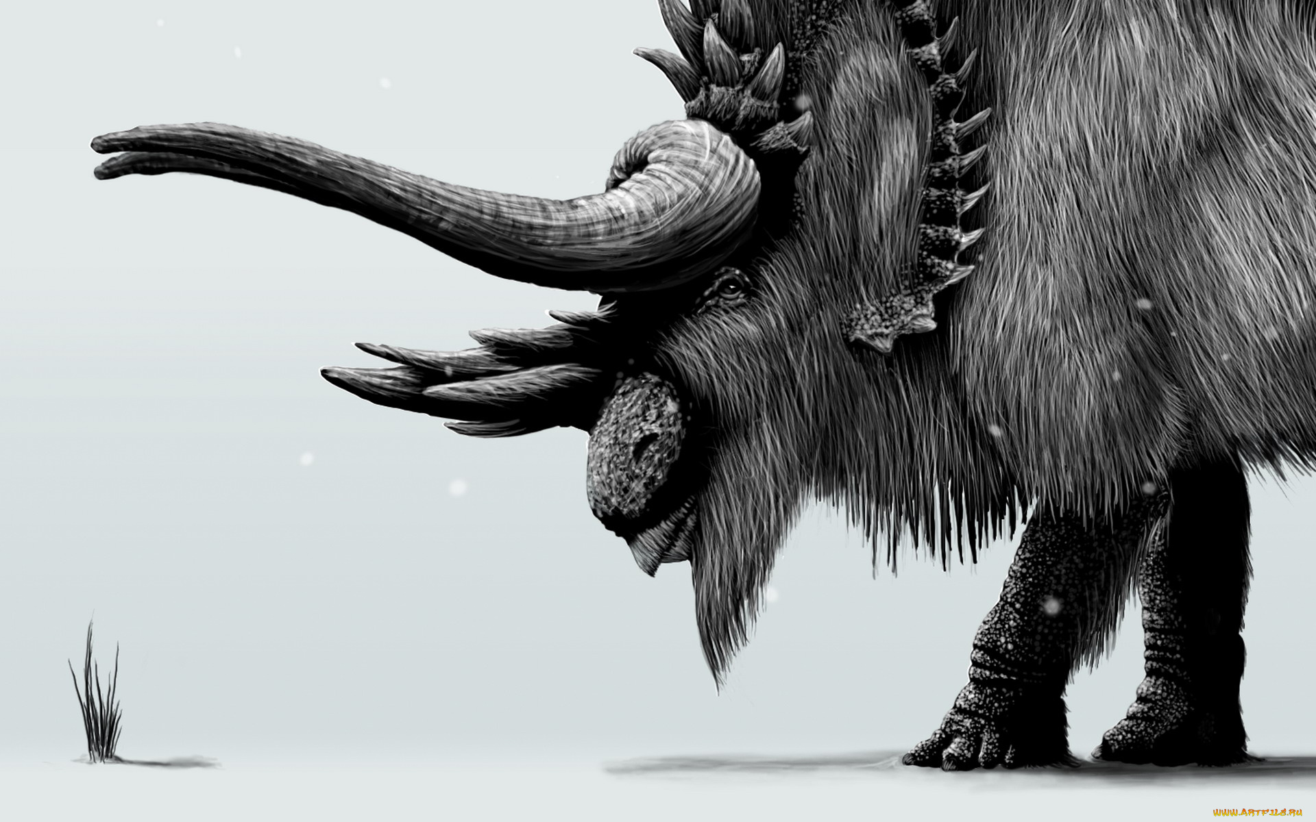 рисованные, животные, доисторические