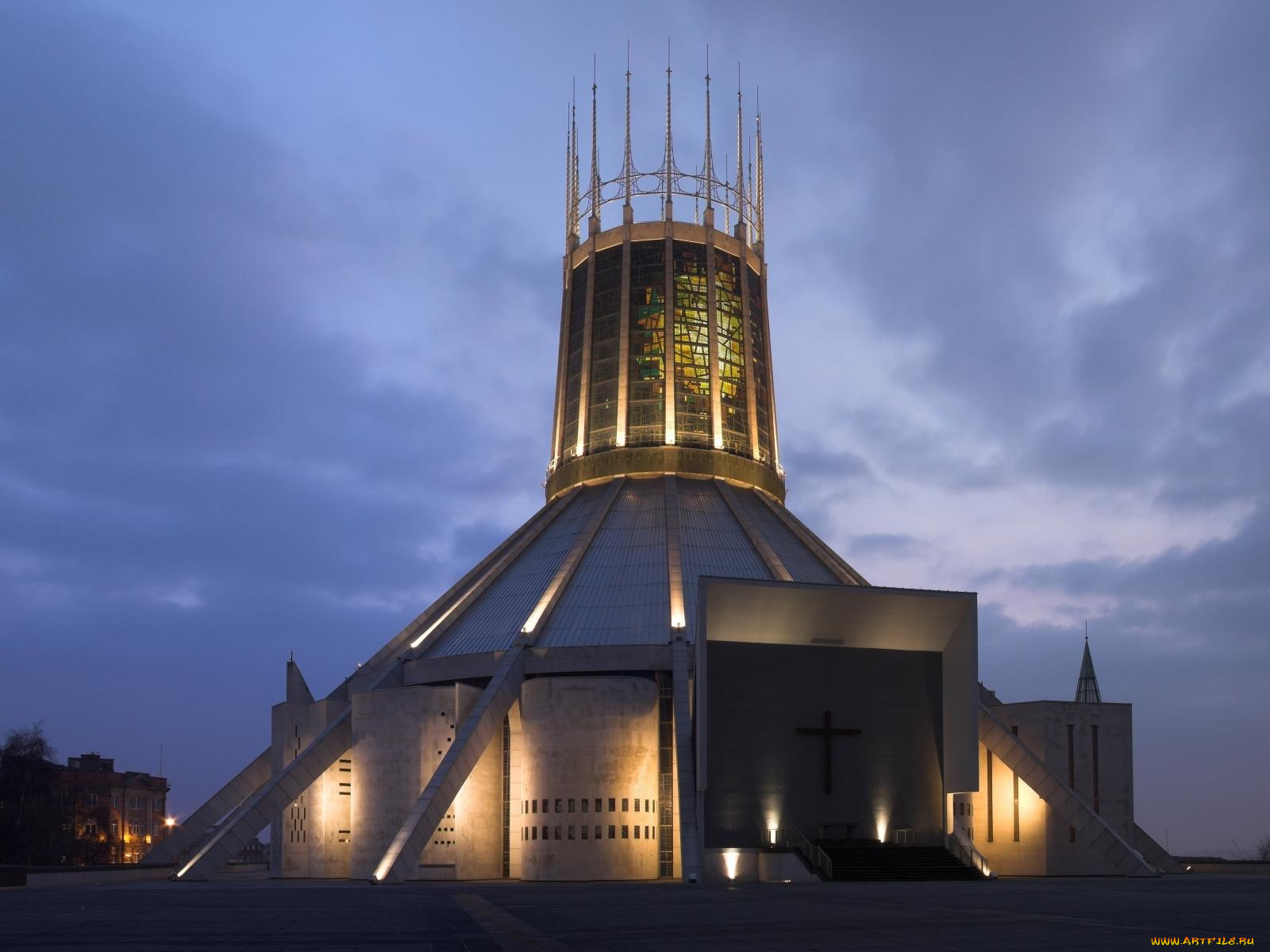 liverpool, metropolitan, cathedral, города, католические, соборы, костелы, аббатства