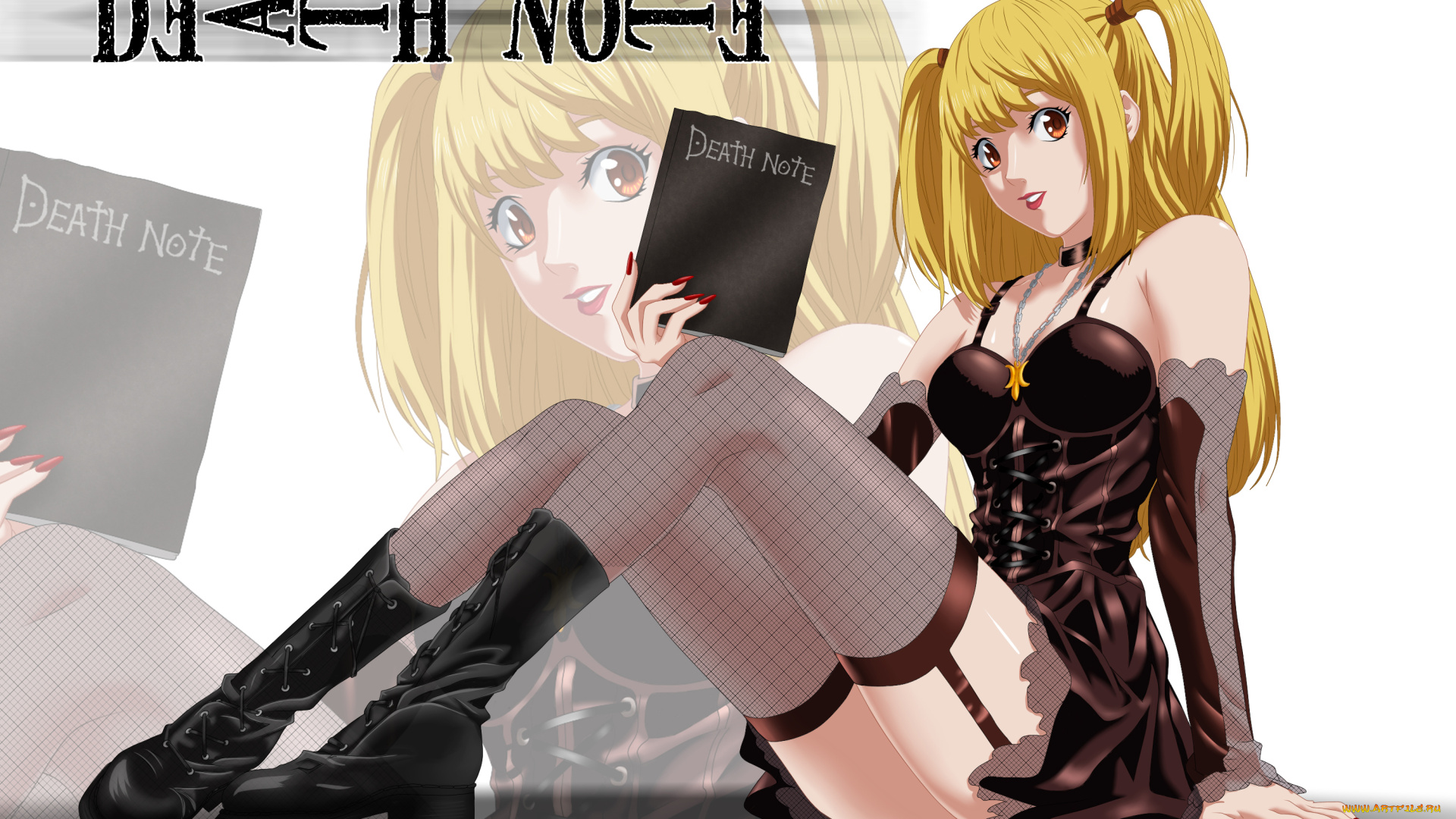 amane, misa, аниме, death, note