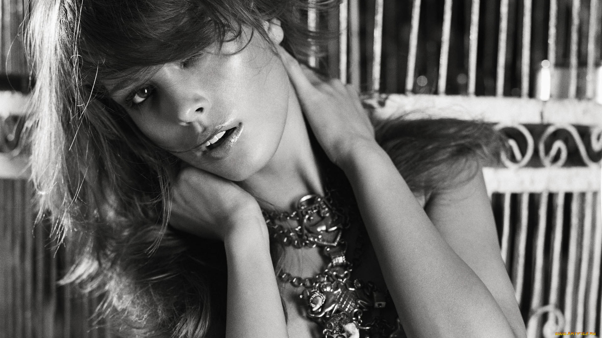 Petra, Nemcova, девушки, , , черно-белое, фото