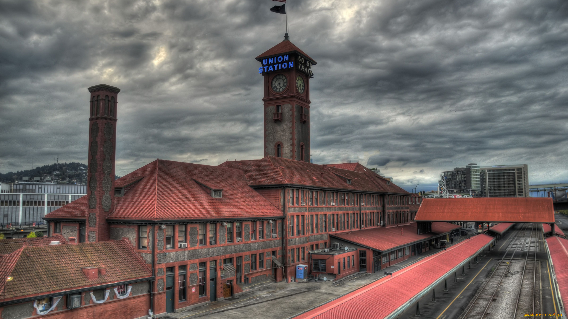 города, здания, дома, portland