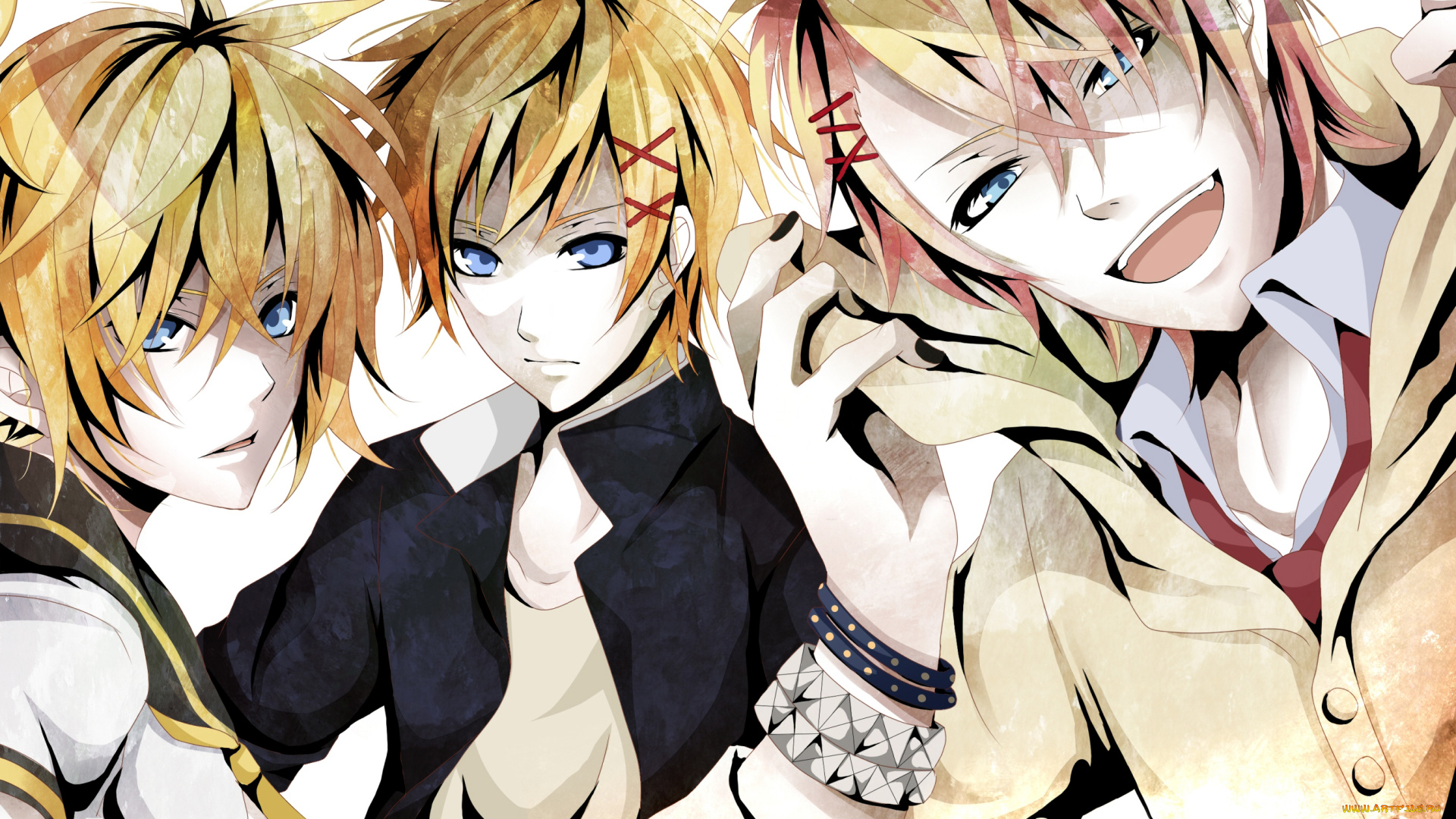 vocaloid, inu, boku, ss, аниме, kagamine, len, x, watanuki, banri, kurusu, shou