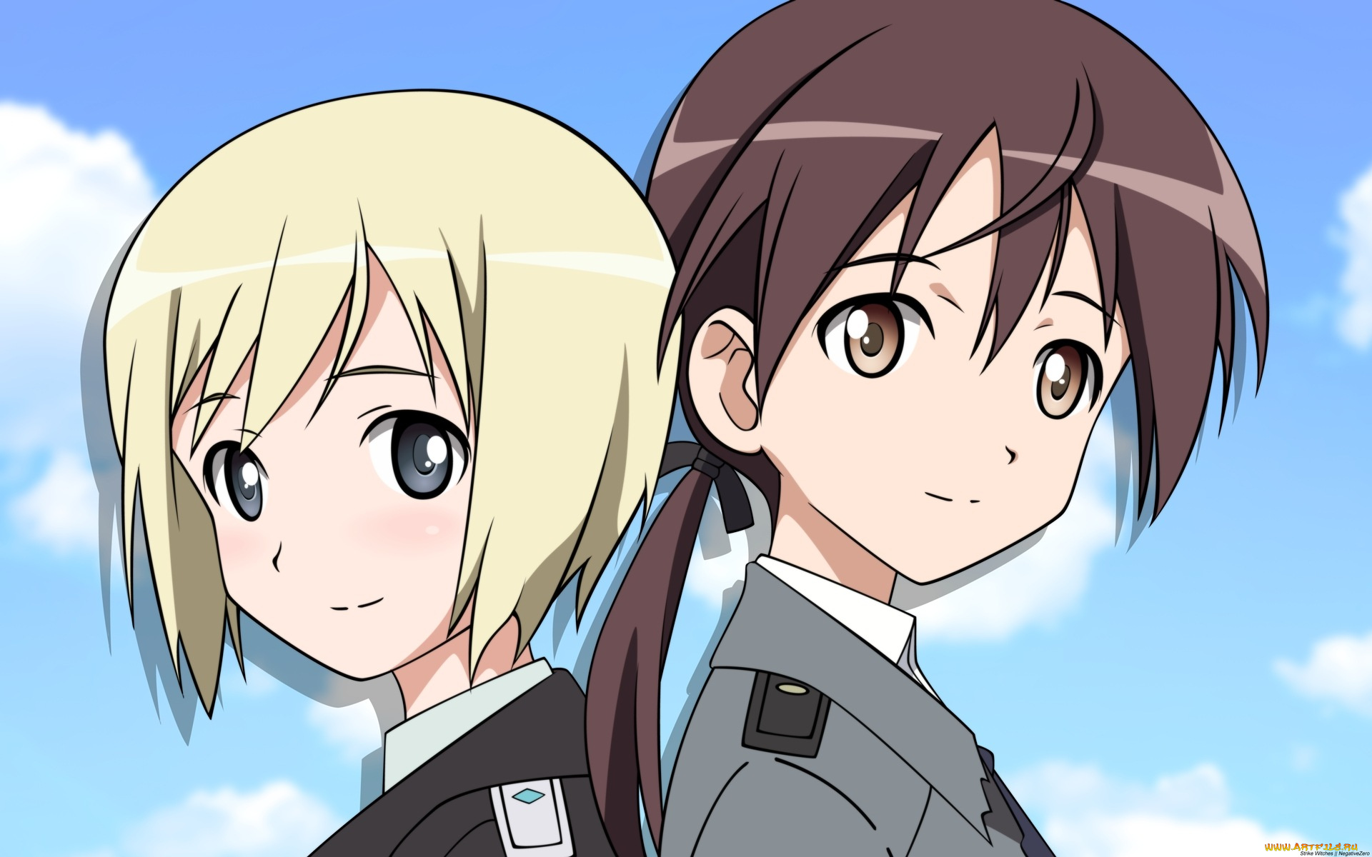 аниме, strike, witches