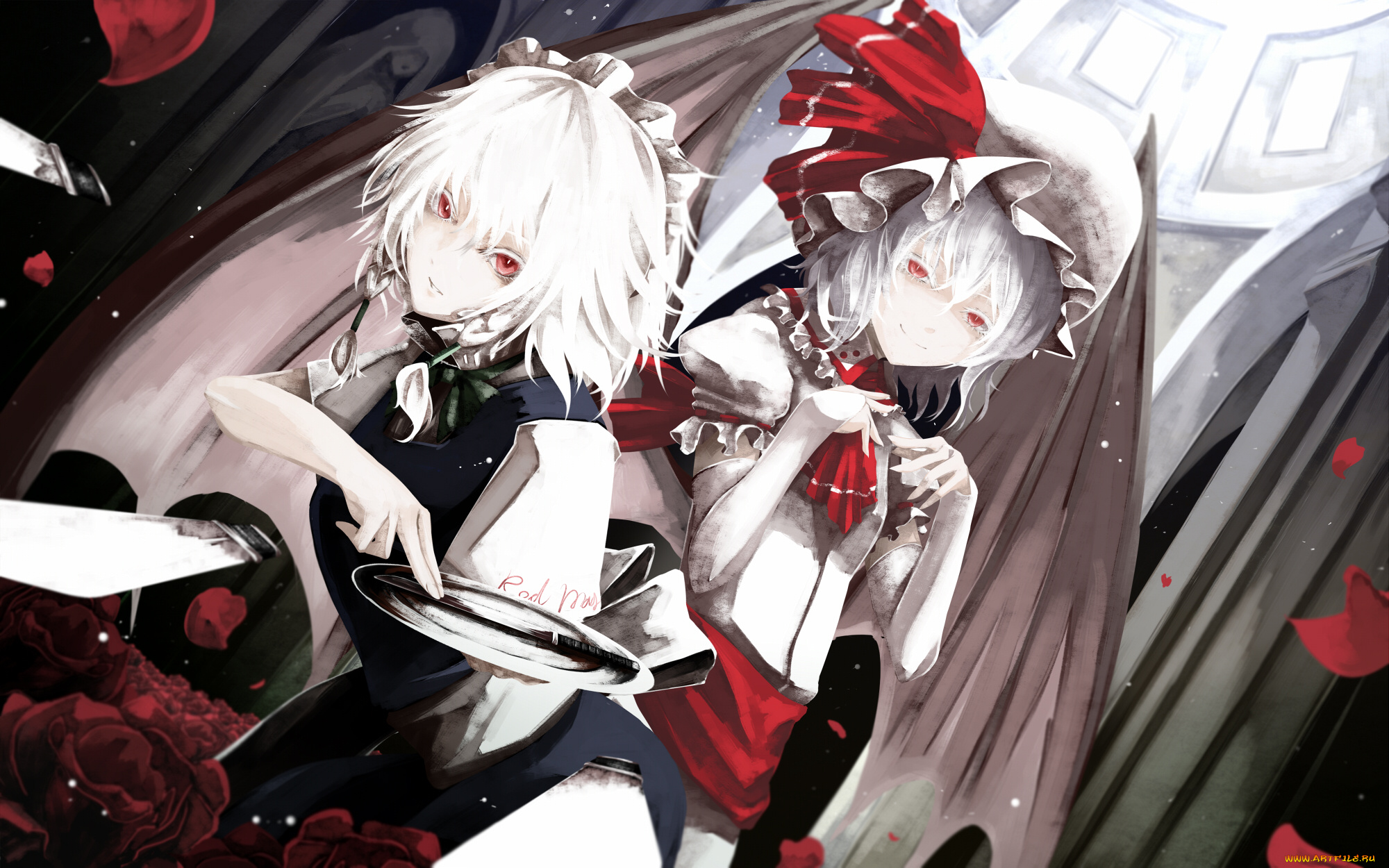 аниме, touhou, remilia, scarlet, izayoi, sakuya