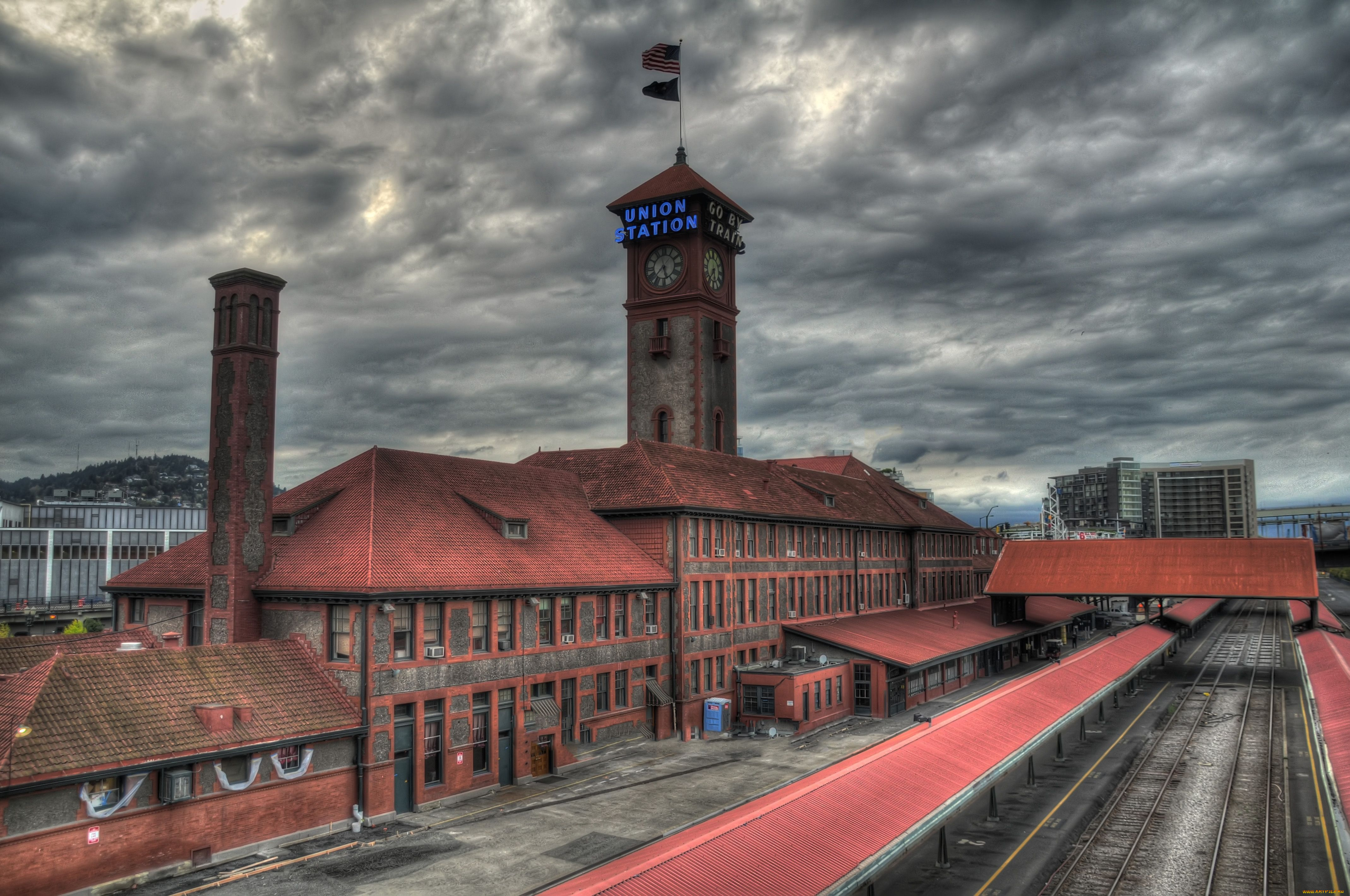 города, здания, дома, portland