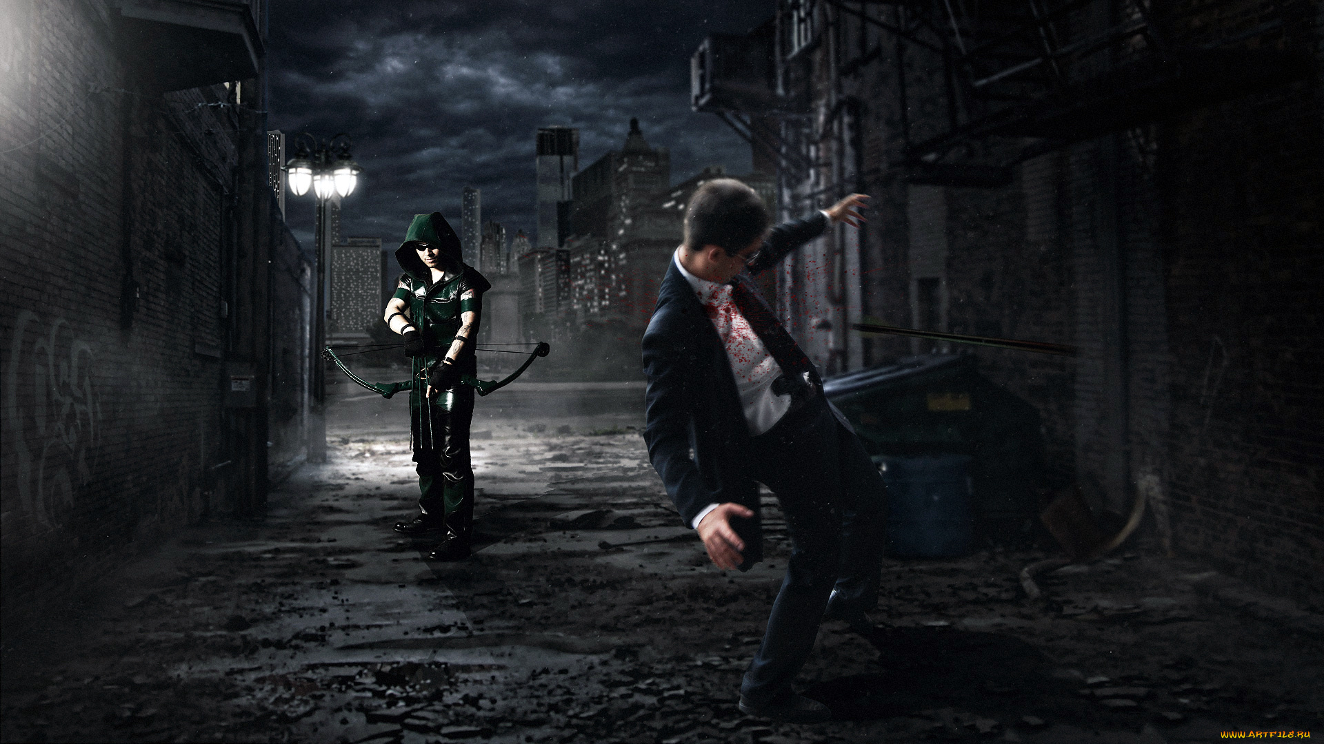 arrow, разное, компьютерный, дизайн, стрелы, лук, переулок