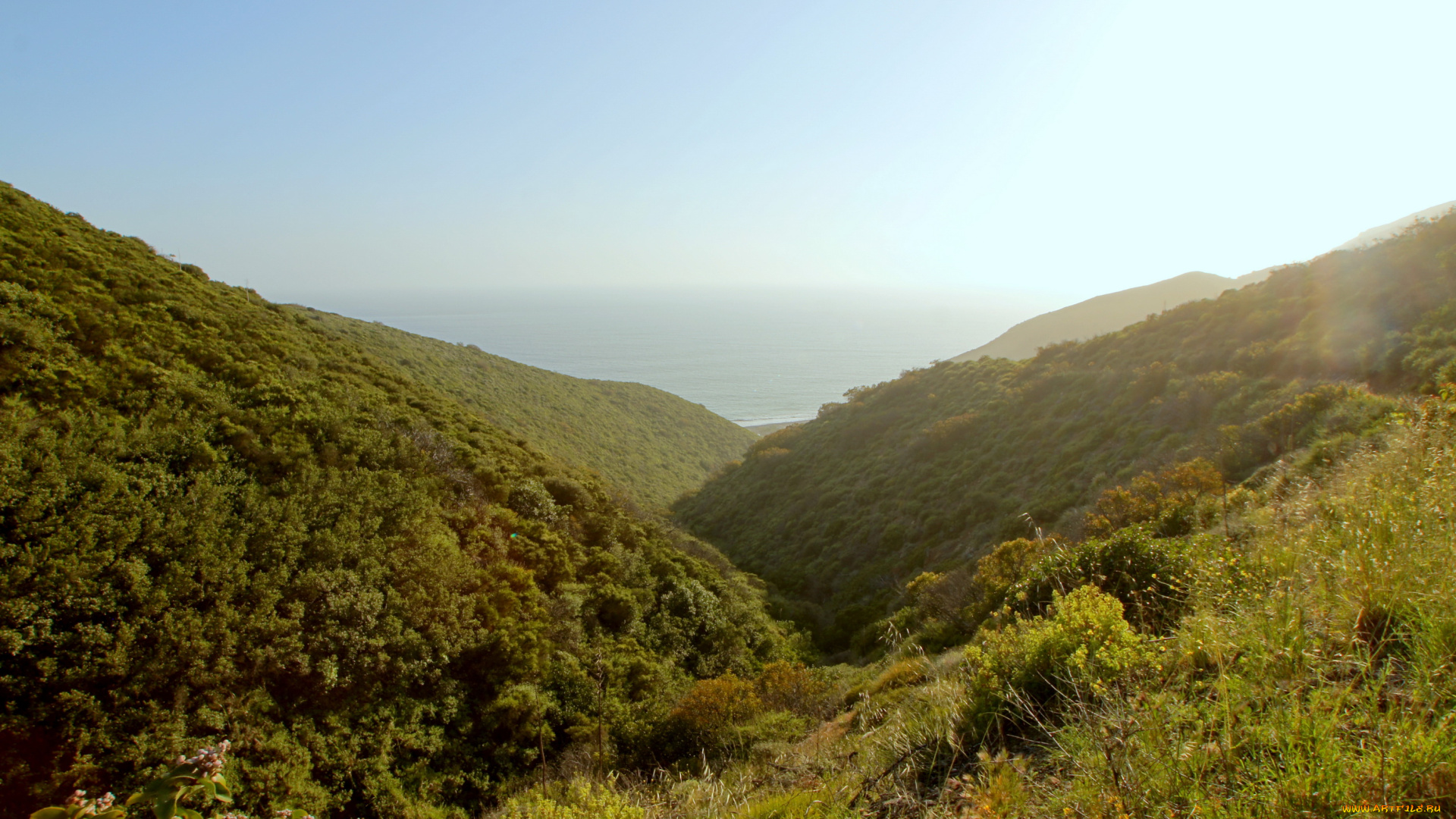 california, malibu, природа, горы
