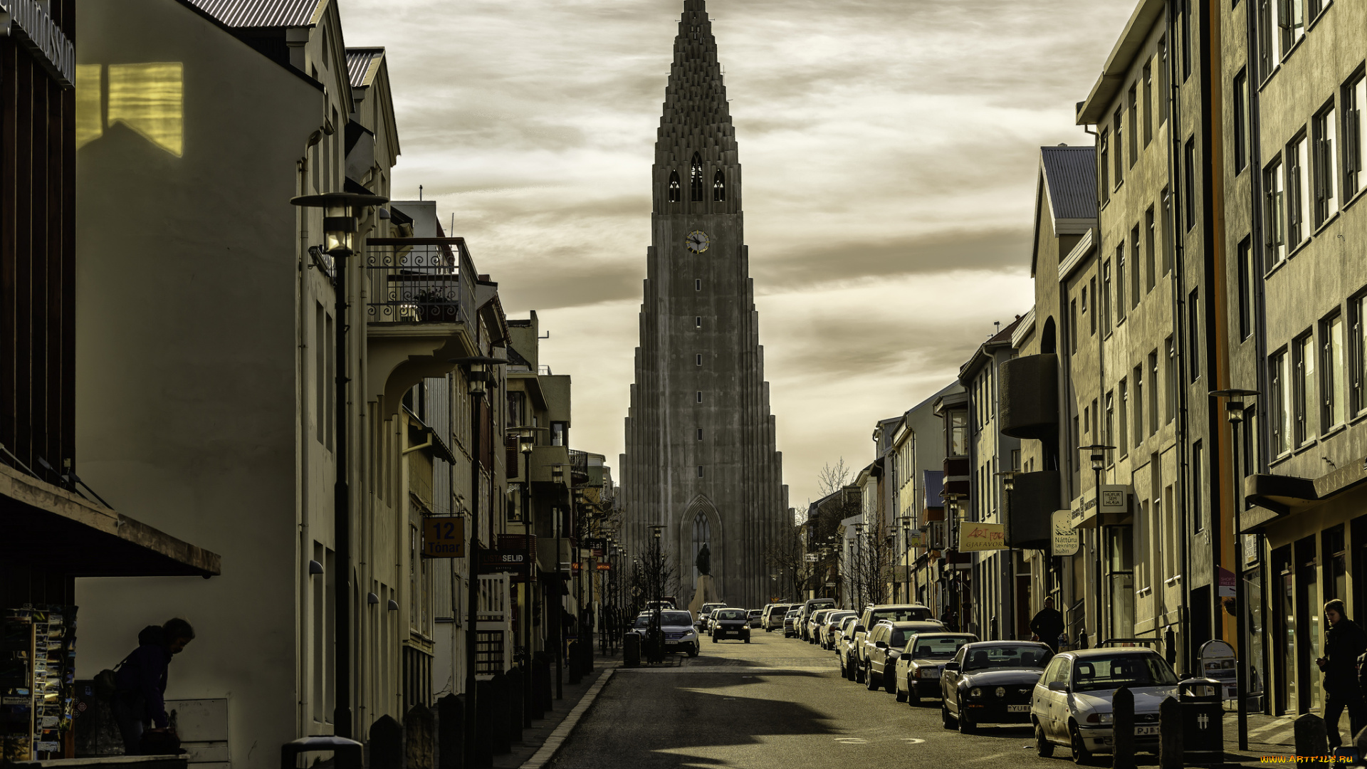 hallgr&, 237, mskirkja, church, reykjavik, iceland, города, рейкьявик, исландия, hallgrimskirkja, церковь, улица, хатльгримскиркья