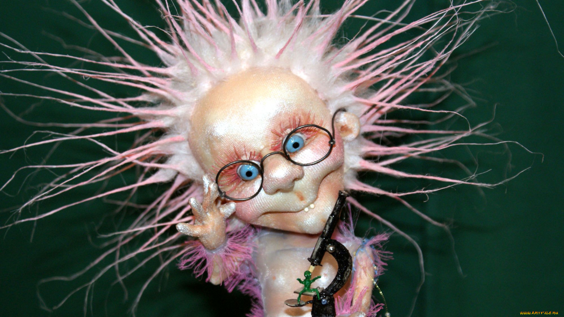 разное, игрушки, микроскоп, ученый, человечек, кукла