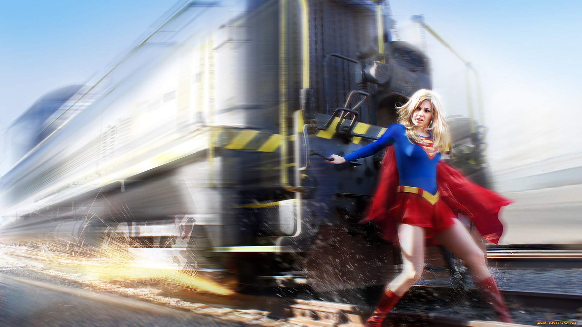 разное, компьютерный, дизайн, supergirl