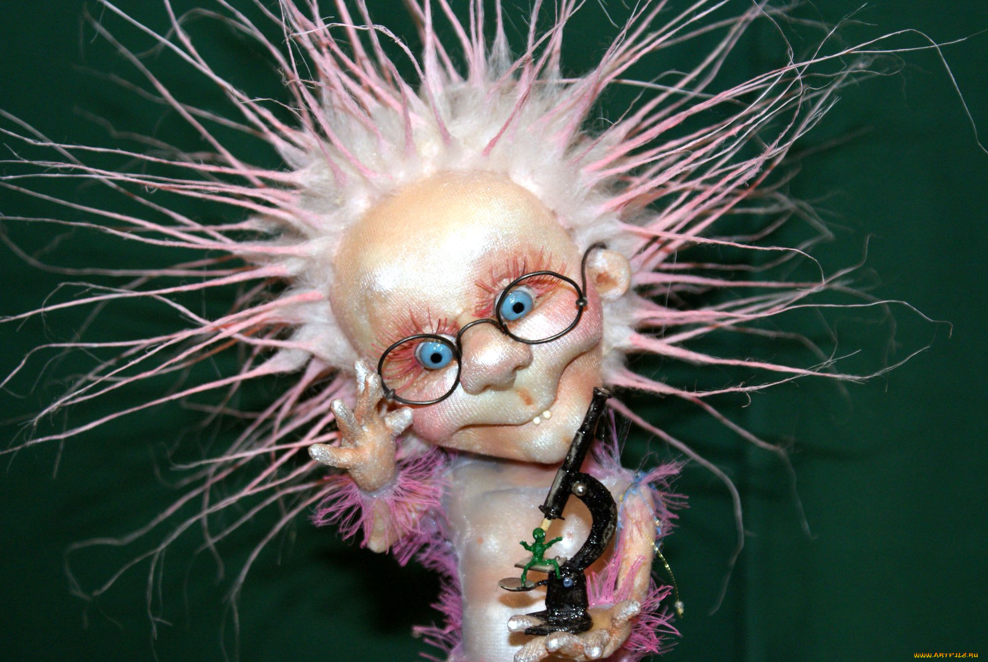 разное, игрушки, микроскоп, ученый, человечек, кукла